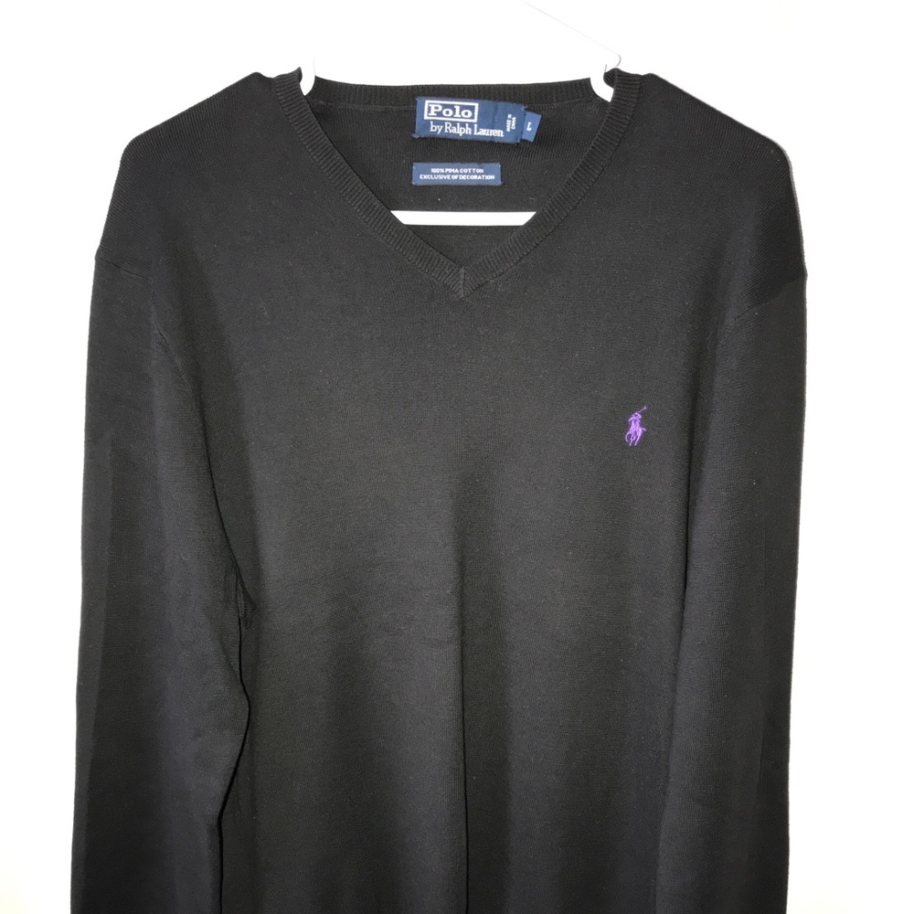 Classic Polo black sweater